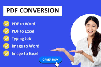 convert exact data from PDF to word, PDF to excel, manual typing