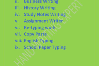 do handwriting and trying to acquire new clients