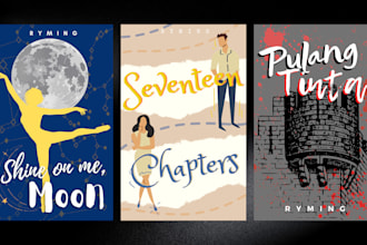 make a simple book design for you in canva