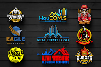 create modern, professional and 3d business logo design
