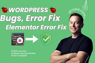 fix critical error, wordpress error, bug or issues