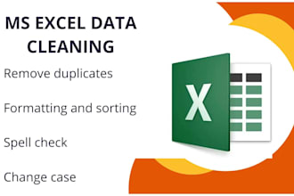 excel data cleaning, formatting, merge or split CSV files converting PDF