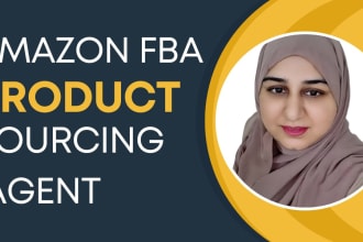 be your amazon fba product sourcing agent