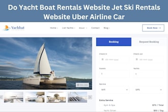 do yacht boat booking website jet ski rentals website uber airline car