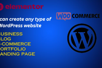 build or rebuild a modern, professional and responsive wordpress website