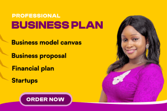 develop a complete business plan for startups, business plan writer