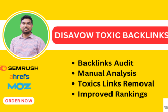 clean up your backlink mess and disavow toxic links
