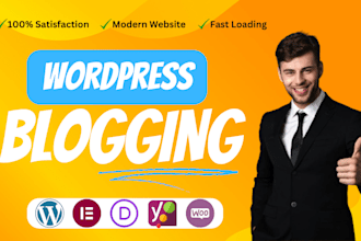 create a responsive wordpress blogging website