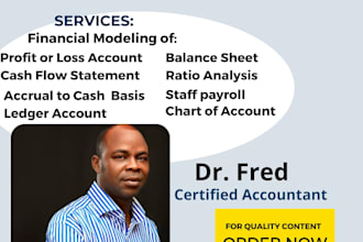 build excel financial model, forecasts, budget, projections