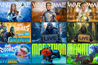 design a youtube thumbnail for any game