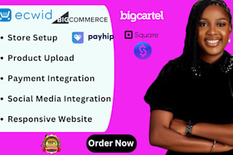 big cartel store website payhip  square online ecwid stan store bigcommerce