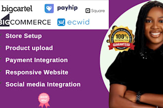 big cartel store website payhip  square online ecwid stan store bigcommerce