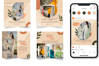 design instagram feed, carousel post or story within an hour