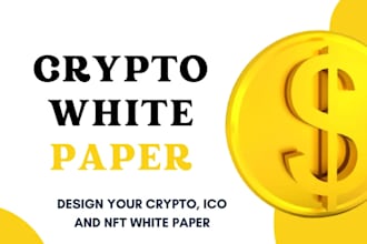 design crypto white paper for cryptocurrency and blockchain