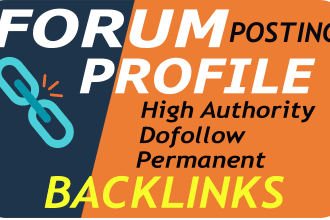 provide 100 forum posting white hat do follow backlinks