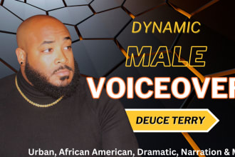 do an african american male voiceover