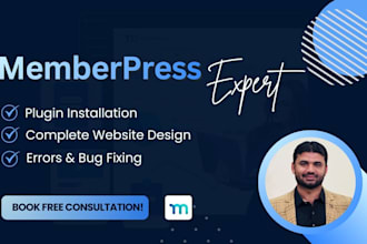 develop a wordpress membership website with memberpress