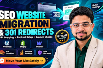 handle SEO website migration, 301 redirects and URL mapping