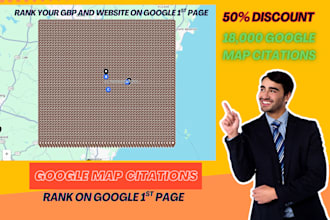 do 18000 google maps citations and web 2 for gmb ranking and local business SEO