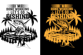 make custom march hunting and fishing t shirt design