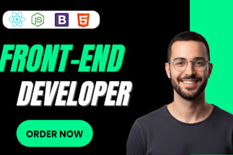 build restaurant, ecommerce and agency, react front end modern website