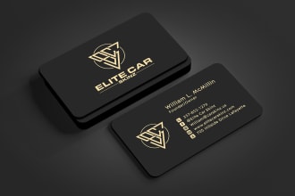do minimal modern luxury business card and logo design
