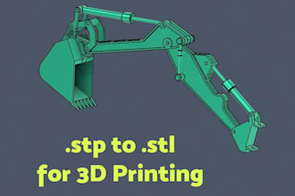 make stl files for 3d printing from step or iges files