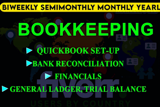 do bookkeeping financial and forecasting