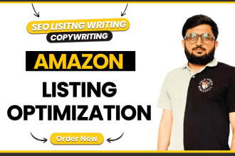 do SEO amazon listing writing, listing optimization that sells