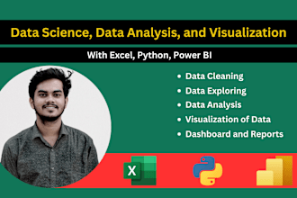 do data science, data analysis and visualization using python