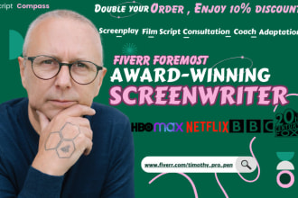 do pro scriptwriter for movie script scriptwriting for film and TV screenplay