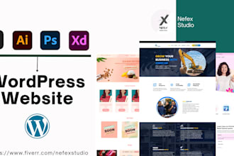 concert figma to wordpress, PSD to wordpress, ai to elementor