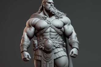 sculpt 3d character model 3d toys 3d figure anime stl for 3d printing