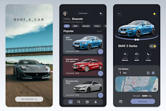 build car rental app, ai driven app, fleet management app, ai car rental app