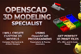 model 3d in openscad