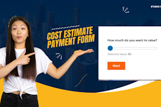 create payment, cost calculator and cost estimation form