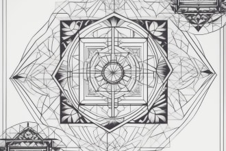do a custom minimalist or geometric tattoo design
