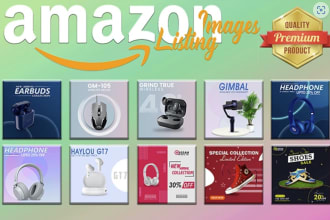 design amazon product listing images and infographics