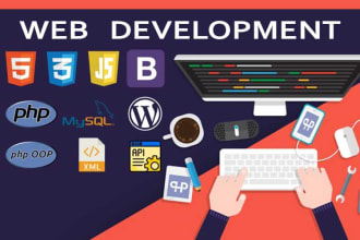 develop websites using react js, node js, next js, php, django, mongodb, mysql