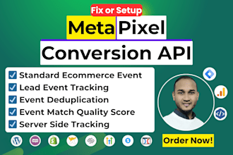 setup meta pixel, conversion API for gohighlevel, clickfunnels, wordpress by GTM