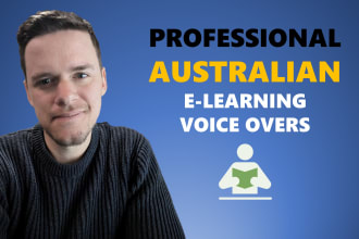 record a australian e learning voice over for you