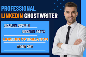professionally manage and ghostwrite for your linkedin