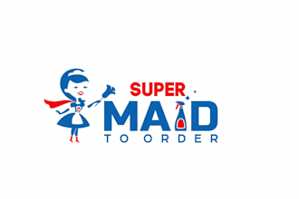 make a contemporary, women cleaning logo and branding