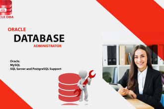do any dba related tasks in oracle mysql and sql server