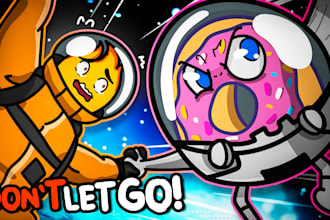 desing cartoon youtube thumbnail any art style