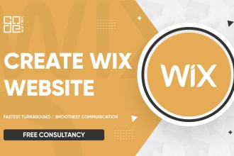 build wix ecommerce website and website redesign