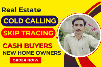 provide real estate cash buyer motivated seller leads with bulk skip tracing