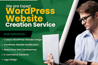 develop a responsive wordpress website, with SEO setup