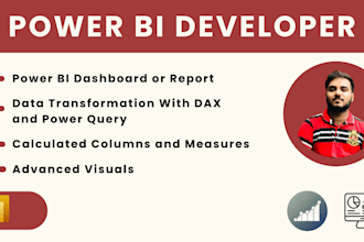 develop insightful power bi dashboard for data analysis