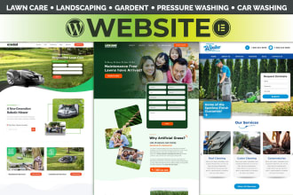 do lawncare gardening landscape and pressure washing website